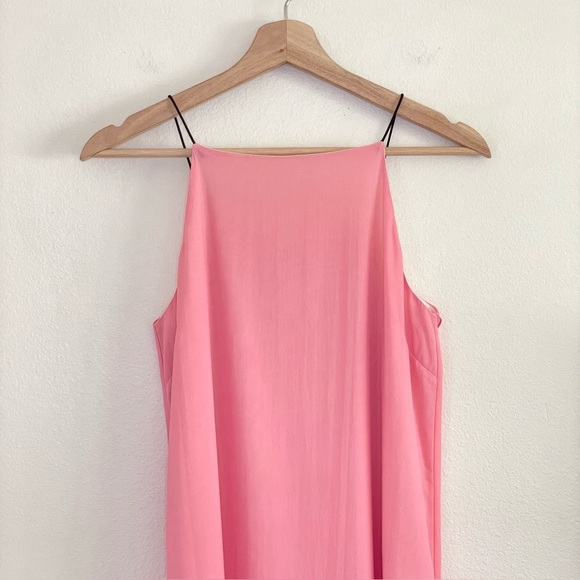 Rag & Bone Cubana Dress Silk Georgette Sleeveless Midi Carnation Pink 0 XS - Picture 7 of 16